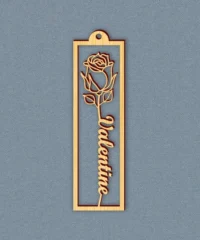 Valentine Rose Bookmark