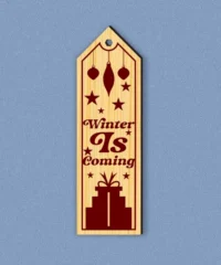 Winter Is Coming Christmas Bookmark