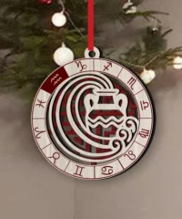 Aquarius Zodiac Ornament