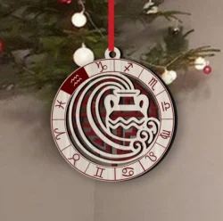 Aquarius Zodiac Ornament