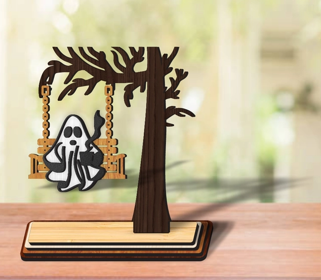 Chilling Ghost On Swing