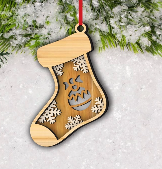 Christmas Ball Stocking Ornament
