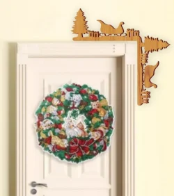 Christmas Tree And Sleigh Christmas Door Corner