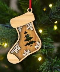 Christmas Tree Stocking Ornament