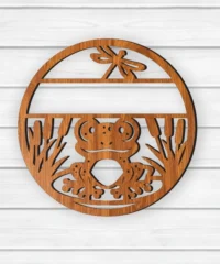 Cute Frog Name Sign