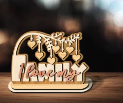 Family I Love You Home Stand