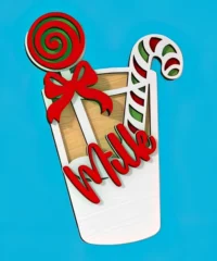 Glass Of Milk Christmas Elements