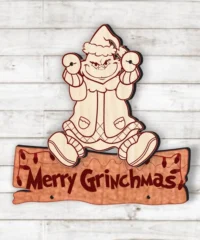 Grinch Christmas Sign