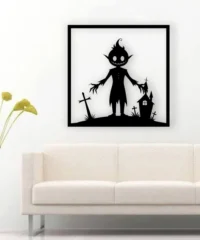 Halloween Monster With Wall Art