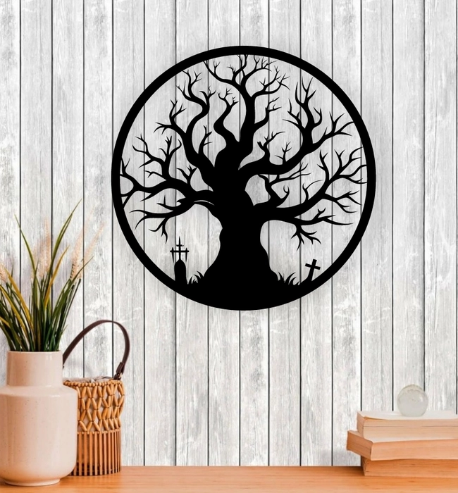 Halloween Tree Wall Art