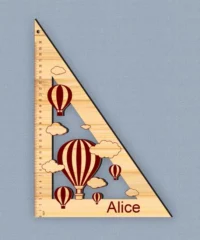 Hot Air Balloon Triangle Ruler