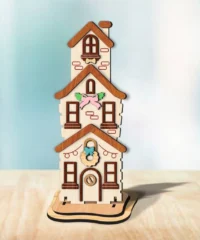 House Christmas Stacked Decoration