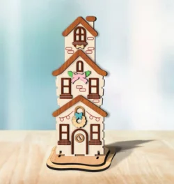 House Christmas Stacked Decoration
