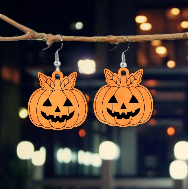 Pumpkin Halloween Earring