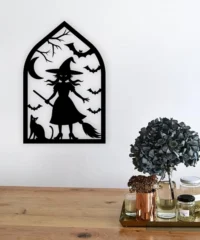 Spooky Halloween Witch Wall Decor