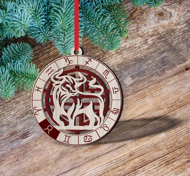 Taurus Zodiac Ornament