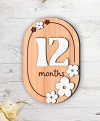 12 Months Baby Milestone Card