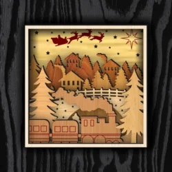 3D Christmas Lightbox