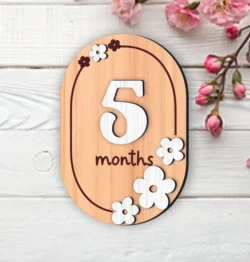 5 Month Baby Milestone Card