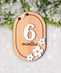 6 Month Baby Milestone Card