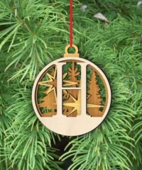 Alphabet H Christmas Ornament