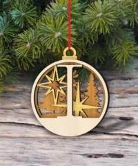Alphabet I Christmas Ornament