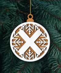 Alphabet X Ornament