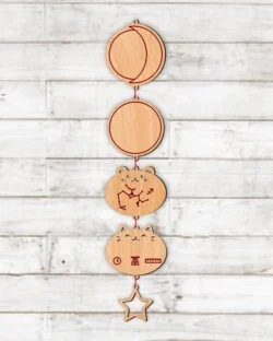 Animal Birth Wooden Garland Name And Zodiac Sagittarius Sign