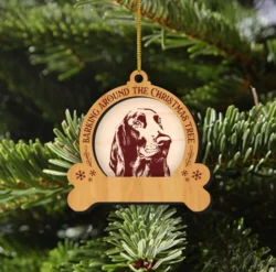 Basset Hound Dog Christmas Ornament