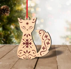 Cat Christmas Ornament