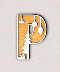 Christmas Alphabet P