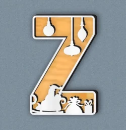 Christmas Alphabet Z