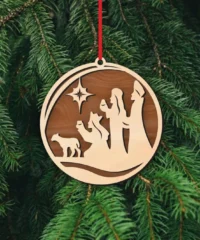 Christmas Nativity Ornament With Three Kings Day
