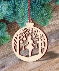 Christmas Ornament With Girl