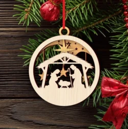 Christmas Ornament With Nativity