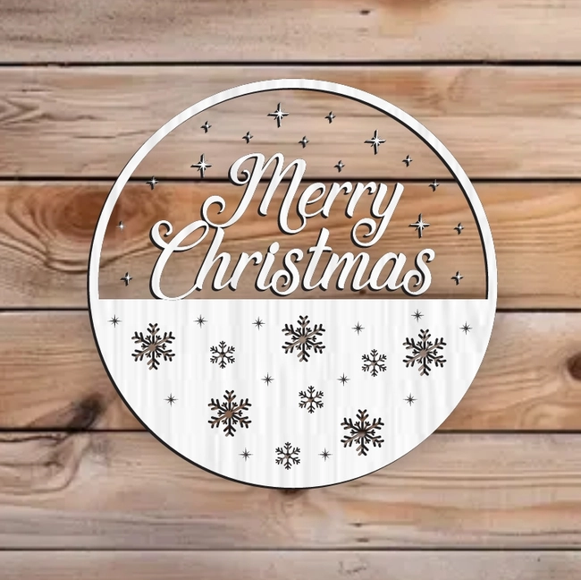 Christmas Round Sign