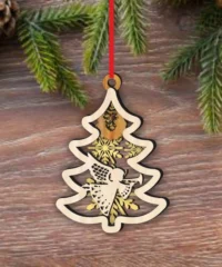 Christmas Tree Decoration With Angel
