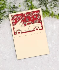Christmas Tree Truck Christmas Card