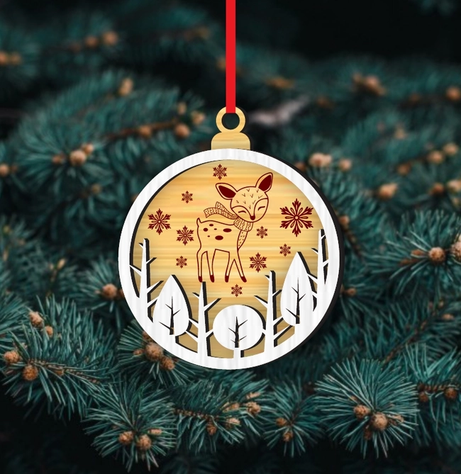 Deer Christmas Ornament