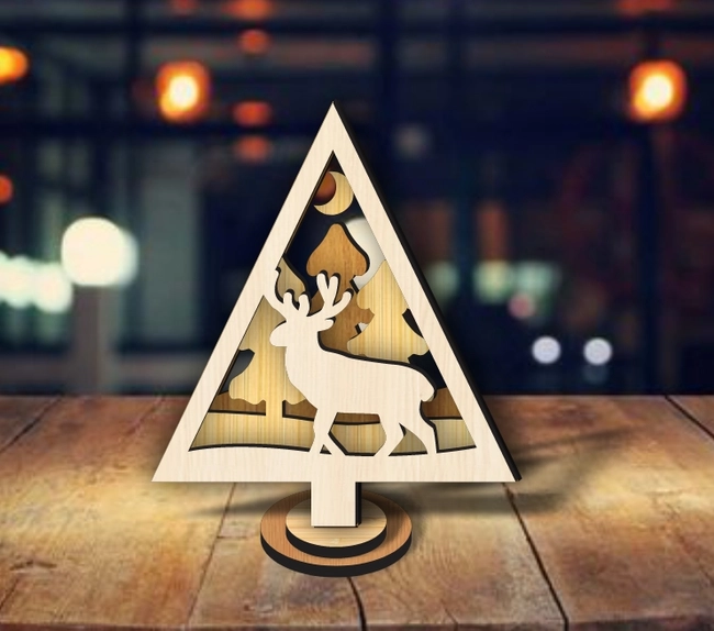 Deer Christmas Tree Ornament