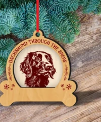 Flat Coated Retriever Dog Christmas Ornament