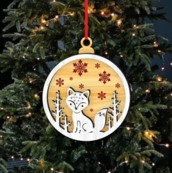Fox Christmas Ornament