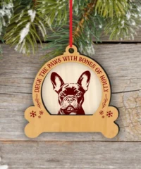 French Bulldog Dog Christmas Ornament
