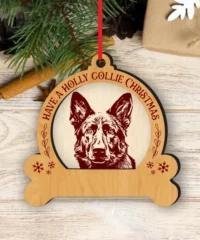 German Shepherd Dog Christmas Ornament