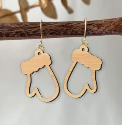 Glove Christmas Earring