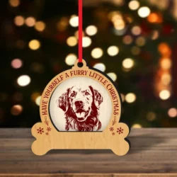 Golden Retriever Dog Christmas Ornament Golden Retriever Dog Christmas Ornament