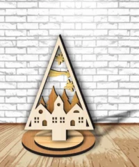 House Christmas Tree Ornament