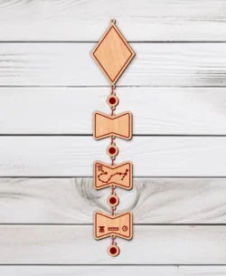 Kite Baby Birth Wooden Garland Name And Zodiac Scorpio Sign