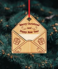 Merry Christmas And Happy New Year Dear Santa Letter Holder Ornament