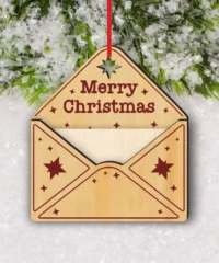 Merry Christmas Dear Santa Letter Holder Ornament